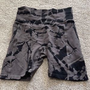 PINK ACTIVE black and grey biker shorts